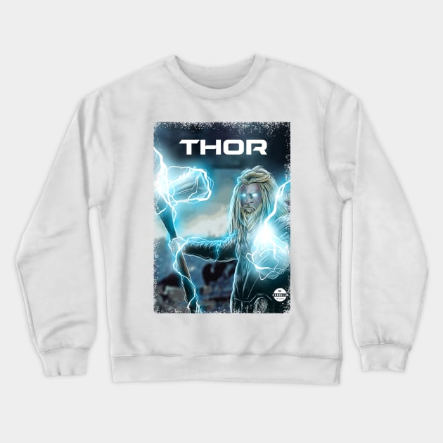 Thor Crewneck Sweatshirt by carrillo_art_studios